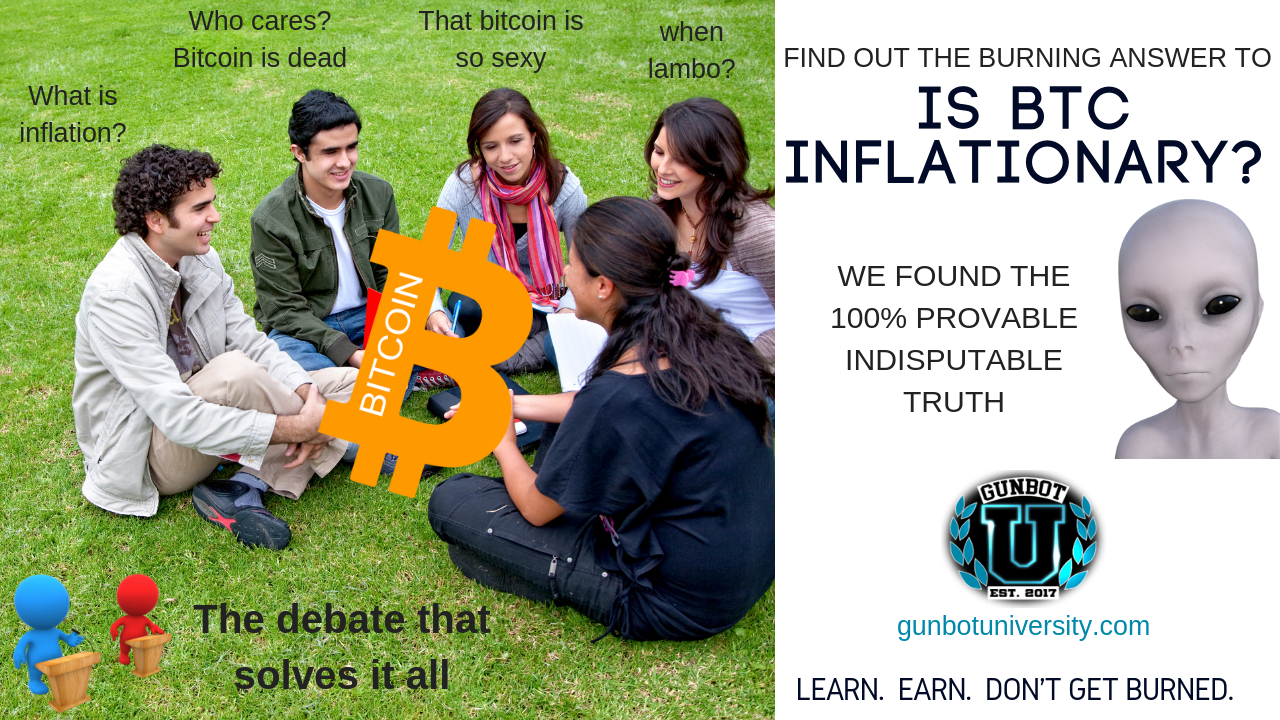is BTC inflationary? We found the 100% provable indisputable truth